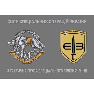 Прапор 3-тя тактична група спеціального призначення з емблемою ССО 4.6.008.04.03.v4.03 фото