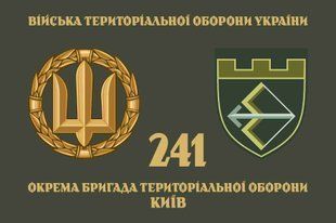 Прапор 241-ша ОБрТрО (окрема бригада тероборони) ЗСУ 4.2.2.08.v4.03 фото