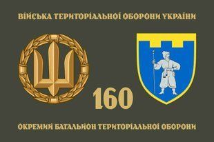 Флаг 160 ОБТрО (отдельного батальона теробороны) ВСУ 4.2.2.06.05.v4.03 фото