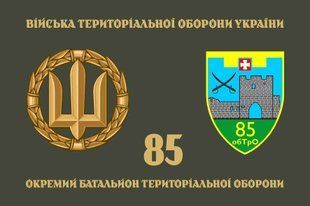 Прапор 85 ОБТрО (окремого батальйону тероборони) ЗСУ 4.2.5.06.04.v4.03 фото