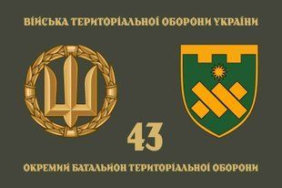 Прапор 43 ОБСпП (батальйон спеціального призначення) ЗСУ 4.2.5.01.01.v4.03 фото