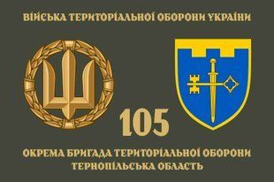 Прапор 105 ОБрТрО (окрема бригада тероборони) ЗСУ 4.2.5.06.v4.03 фото