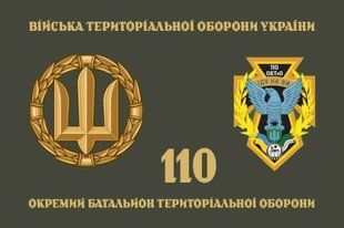 Прапор 110 ОБТрО (окремого батальйону тероборони) ЗСУ 4.2.3.04.01.v4.03 фото