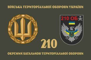 Прапор 210 ОБТрО (окремого батальйону тероборони) ЗСУ 4.2.4.01.03.v4.03 фото