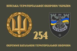 Флаг 254 ОБТрО (отдельного батальона теробороны) ВСУ 4.2.2.06.06.v4.03 фото