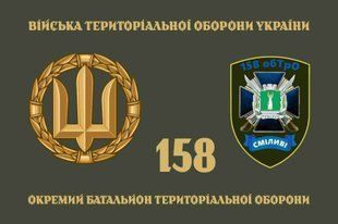 Флаг 158 ОБТрО (отдельного батальона теробороны) ВСУ 4.2.2.06.03.v4.03 фото