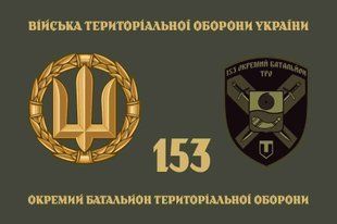 Флаг 153 ОБТрО (отдельного батальона теробороны) ВСУ 4.2.2.05.04.v4.03 фото