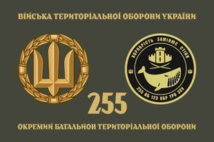 Прапор 255 ОБТрО (окремого батальйону тероборони) ЗСУ 4.2.4.04.06.v4.03 фото