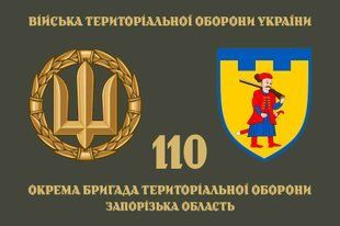Прапор 110 ОБрТрО (окремої бригади тероборони) ЗСУ 4.2.3.03.v4.03 фото