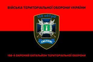 Флаг 158 отдельный батальон ТРО красно-черный 4.2.2.06.03.v3.03 фото